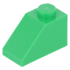 LEGO tetőelem 45°-os 2×1, világoszöld (3040)