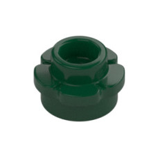 LEGO virág alakú lapos elem kerek 1x1 (5 szirommal), sötétzöld (24866)