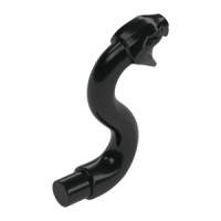 LEGO kígyó/kígyófej rúddal, fekete (28588)