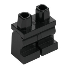 LEGO láb közepes méretű, fekete (970cm00/37364)