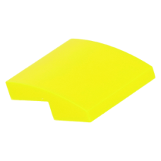 LEGO tetőelem íves 2×2, neon sárga (15068)