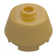 LEGO kúp csapott tetővel 2x2, gyöngyház arany (98100)