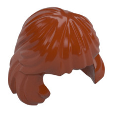 LEGO női haj félhosszú, sötét narancssárga (36037)