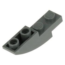 LEGO tetőelem fordított íves 4×1, sötétszürke (13547)