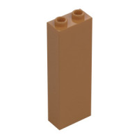 LEGO kocka 1x2x5, középsötét testszínű (2454)