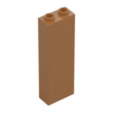 LEGO kocka 1x2x5, középsötét testszínű (2454)