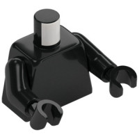 LEGO felsőtest minta nélkül, fekete (76382)