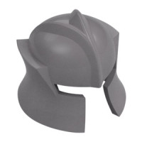 LEGO katona sisak (Castle), matt ezüst (48493)