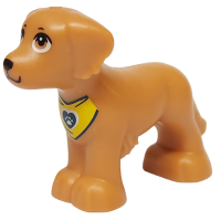 LEGO kutya kendő mintával, középsötét testszínű (105844)