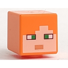 LEGO Minecraft fej mintával (Alex), narancssárga (24018)