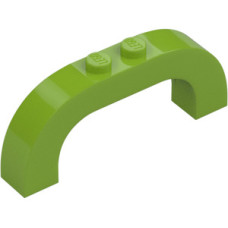 LEGO boltív 1×6×2 íves, lime (6183)