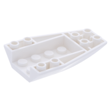 LEGO ék/szárny 6×4 íves fordított, fehér (43713)