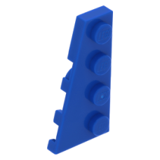 LEGO ék/szárny alakú lapos elem 4x2 balos, kék (41770)