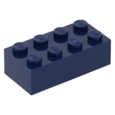 LEGO kocka 2x4, sötétkék (3001)