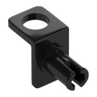 LEGO nyakba tehető fordító elem pin csatlakozóval, fekete (48724)