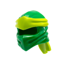 LEGO sisak Ninja kendő, zöld-lime (40925)