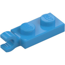 LEGO lapos elem 1x2 vízszintes fogóval, sötét azúrkék (63868)