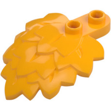 LEGO növény levél lomb 4×5×1.3, világos narancssárga (5058)