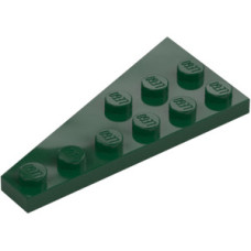 LEGO ék/szárny alakú lapos elem 6x3 jobbos, sötétzöld (54383)