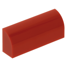 LEGO kocka 1x4×1 1/3 íves, piros (6191)