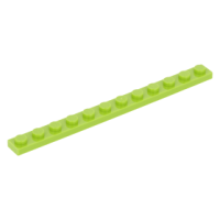 LEGO lapos elem 1x12, lime (60479)