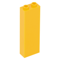 LEGO kocka 1x2×5, világos narancssárga (2454)