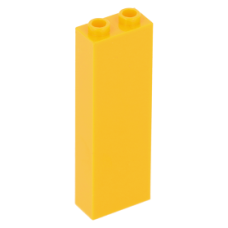 LEGO kocka 1x2×5, világos narancssárga (2454)
