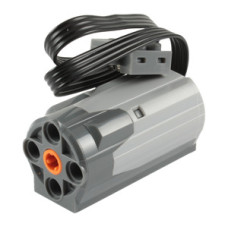 LEGO motor 9V teljesítményű M közepes méretű, világosszürke (16512)