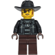 LEGO City férfi rabló Csörgőkígyó minifigura 60271 (cty1130)