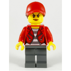 LEGO City női bűnöző minifigura 40372 (cty1447)