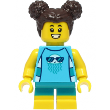 LEGO City kislány fürdőruhás minifigura 60328 (cty1386)