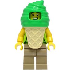 LEGO City fagyi jelmezes fiú minifigura 60328 (cty1389)