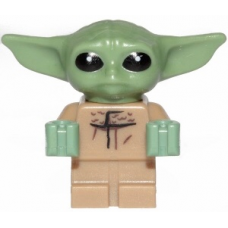 LEGO Star Wars A Gyermek Yoda/Baby Yoda/Grogu minifigura 75299 (sw1113)  --- Debrecenben raktáron!