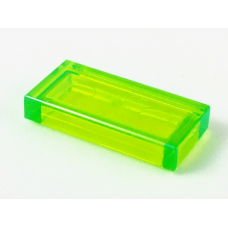 LEGO csempe 1x2, átlátszó világoszöld (3069b)