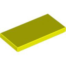 LEGO csempe 2×4, neon sárga (87079)