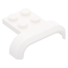 LEGO sárhányó 4×3×1, fehér (28326)