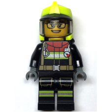 LEGO City női tűzoltó minifigura 60393 (cty1544) 