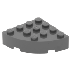 LEGO henger 4x4 negyed, sötétszürke (2577)
