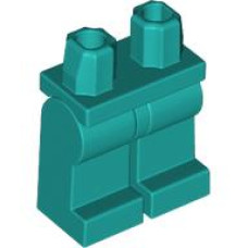 LEGO láb, sötét türkizkék (970c00)