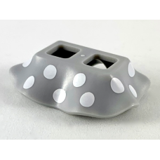 LEGO szoknya pöttyös mintával, világosszürke (104067)
