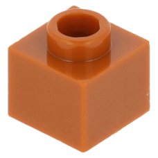 LEGO kocka 1×1×2/3, sötét narancssárga (86996)