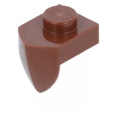 LEGO lapos elem 1x1 függőleges foggal, vörösesbarna (15070)