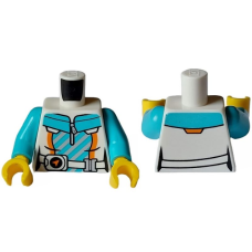 LEGO felsőtest kabát és öv mintával, fehér (76382)