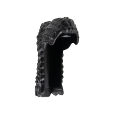 LEGO női haj hosszú copfos, fekete (83345)