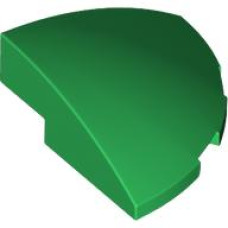 LEGO tetőelem íves 3×3 sarok, zöld (76797)