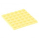 LEGO lapos elem 6x6, világossárga (3958)