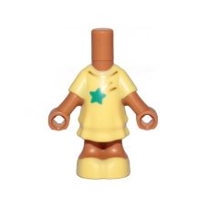 LEGO Friends mikrofigura test ruha mintával, középsötét testszínű (72420)