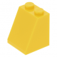 LEGO tetőelem 65°-os 2×2×2, sárga (3678b)