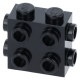 LEGO kocka 1×2×1 2/3 három oldalán bütyökkel, fekete (67329)
