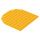 LEGO lapos elem 10x10 egyik oldalán lekerekített sarkokkal, világos narancssárga (80031)
